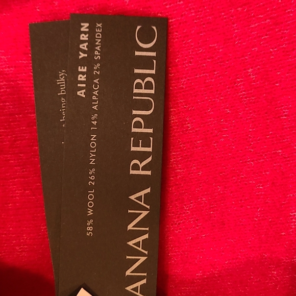 Banana republic red aire yarn turtleneck sweater - Picture 7 of 15